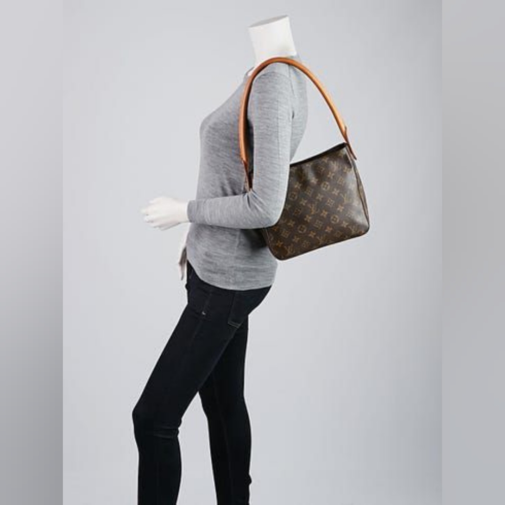 LOUIS VUITTON Monogram Canvas Looping MM Shoulder Bag Brown - Picture 6 of 15